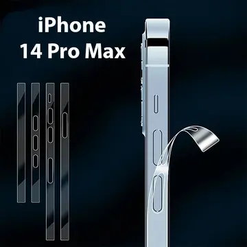 ALLY iPhone 14 Pro Max Hidrojel Hayalet Yan Alt Üst Kaplama Koruyucu Film