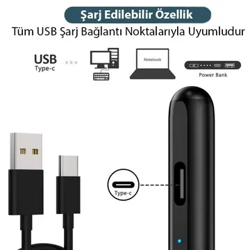 ALLY Xpen-3i iPad(2018-2025) Aktif Manyetik Kapasitif Kalem