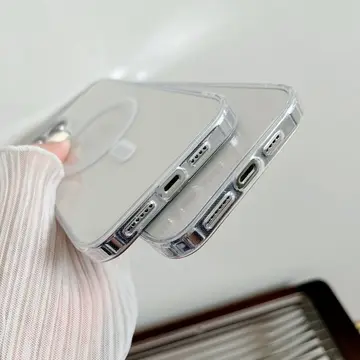 ALLY iPhone 15 Pro Max Magsafe Uyumlu Manyetik Şeffaf Silikon Kılıf