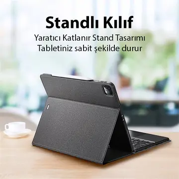 Dux Ducis iPad Pro 12.9 (2020/2021/2022) TK Series Kablosuz Bluetooth Klavye Touchpad Kılıf