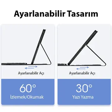 Dux Ducis iPad Pro 12.9 (2020/2021/2022) TK Series Kablosuz Bluetooth Klavye Touchpad Kılıf