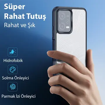 Dux Ducis Redmi Note 12 5G/Note 12R Pro/Poco X5 5G Aimo Series Premium Buzlu Sert PC-TPU Kılıf