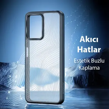 Dux Ducis Redmi Note 12 5G/Note 12R Pro/Poco X5 5G Aimo Series Premium Buzlu Sert PC-TPU Kılıf