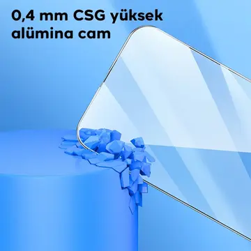 HOCO iPhone 15 Pro Full Screen HD Tempered Kırılmaz Cam Ekran Koruyucu