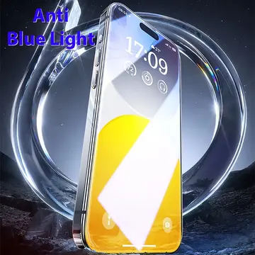 Baseus Crystalline iPhone 15 Pro Full Koruma Anti Mavi Işık Tempered Cam Ekran Koruyucu