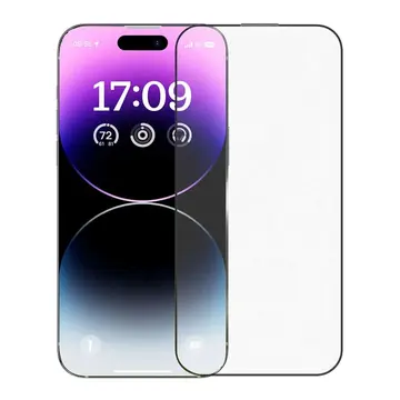 Baseus Crystalline iPhone 14 Pro için Parlama Önleyici Tempered Cam Ekran Koruyucu