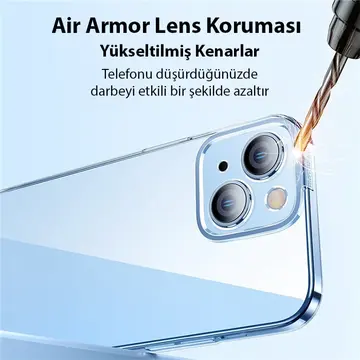 Baseus iPhone 15 Crystal Serisi Silikon Kılıf + Tempered Ekran Koruyucu Set