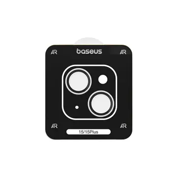 Baseus iPhone 15/15 Plus için Sapphire Serisi HD Cam Kamera Koruyucu