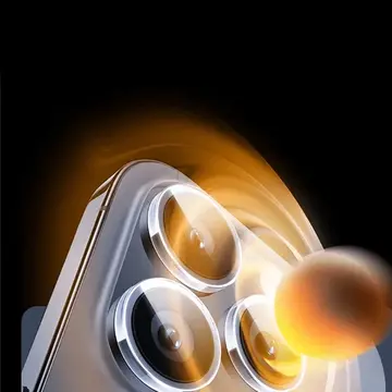 Baseus iPhone 15 Pro/15 Pro Max için Sapphire Serisi HD Cam Kamera Koruyucu