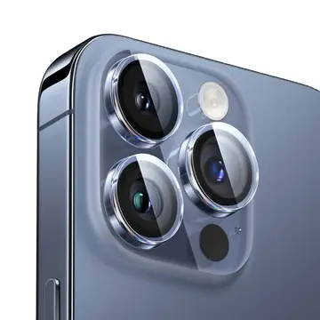 Baseus iPhone 15 Pro/15 Pro Max için Corning Serisi HD Cam Kamera Koruyucu