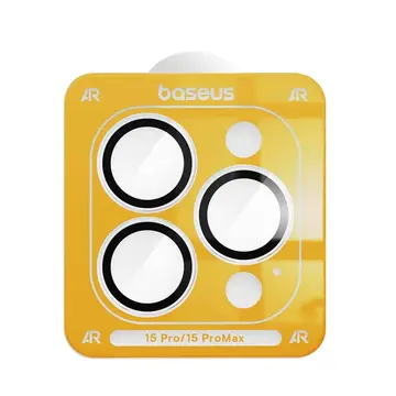 Baseus iPhone 15 Pro/15 Pro Max için Corning Serisi HD Cam Kamera Koruyucu