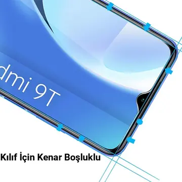 ALLY Xiaomi Redmi 9T Tempered Kırılmaz Cam Ekran Koruyucu