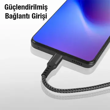 ALLY 1mt 27W Type-C To iPhone Lightning Süper Hızlı Data ve Şarj Kablosu Akım ve Isı Korumalı Halat