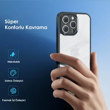 Dux Ducis iPhone 12 Pro Aimo Series Premium Buzlu Sert PC-TPU Kılıf