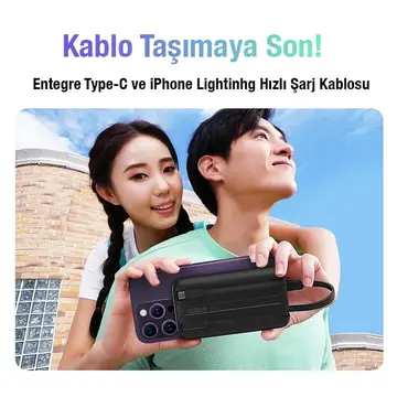 Baseus Comet Series 10000mAh 22.5W Hızlı Şarj Dijital Göstergeli Powerbank