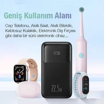 Baseus Comet Series 10000mAh 22.5W Hızlı Şarj Dijital Göstergeli Powerbank
