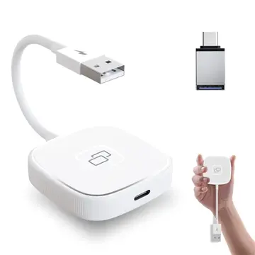 Apple iPhone USB+Lightning Carplay Mirror Adaptör Çevirici -Youtube Netflix Tiktok Video Yansıtıcı