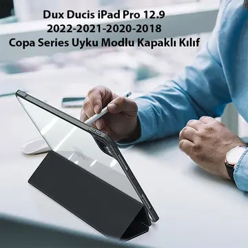 Dux Ducis iPad Pro 12.9 2022/2021/2020/2018 Kılıf Copa Series Uyku Modlu Kapaklı Kılıf