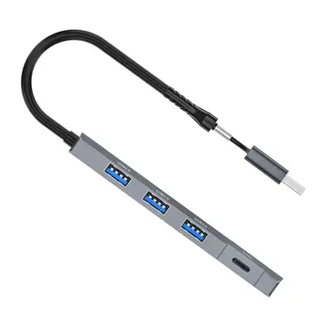 ALLY ADS-309D 4 Portlu USB+Type-C USB 3.0 Çoklayıcı Data HUB Adaptör