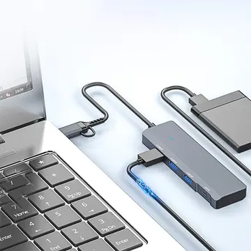 ALLY ADS-309D 4 Portlu USB+Type-C USB 3.0 Çoklayıcı Data HUB Adaptör