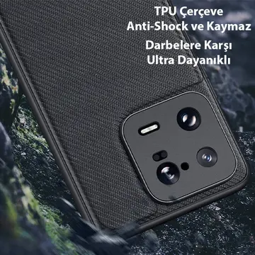 Dux Ducis Xiaomi 13 Pro Fino Serisi Premium Dokuma Silikon Kılıf