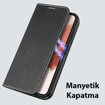 Dux Ducis SM Galaxy S23 Plus Kılıf Skin X2 Series Magnetic PU Deri Manyetik Kapaklı Kılıf