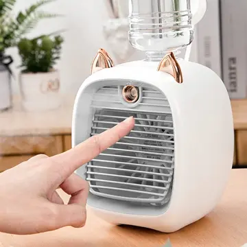 EZERE Hava Nemlendiricili Masaüstü Fan Taşınabilir Mini Klima Soğutucu