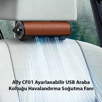 Ally CF01 Ayarlanabilir Araç ve Oyuncu Koltuğu için Havalandırma Soğutma Fanı - USB
