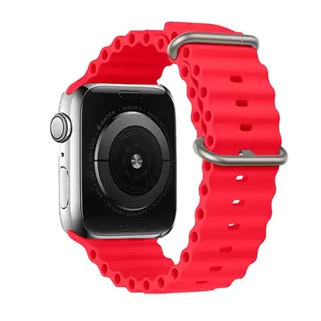 Ally Apple Watch 7-8 41mm 6-5-4 40mm Marine Silikon Kayış Kordon 3-2-1 38mm