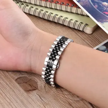 22MM Gear S3 Watch 4 -GT2 GT2E 46MM KayışKordon Seramik Paslanmaz Çelik