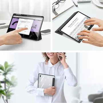 Dux Ducis SM Galaxy Tab S8-S7 Kılıf Toby Series Manyetik Kapaklı Kılıf (X700/X706)-(T870/T875/T876B)