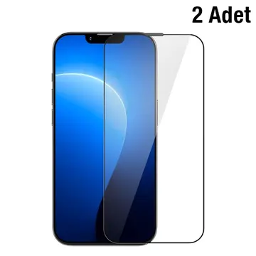 Baseus iPhone 14 Plus/13 Pro Max 6.7 0.3mm Full Koruma Tempered Cam Ekran Koruyucu 2 Adet Set