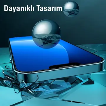 Baseus iPhone 14 Plus/13 Pro Max 6.7 0.3mm Full Koruma Tempered Cam Ekran Koruyucu 2 Adet Set