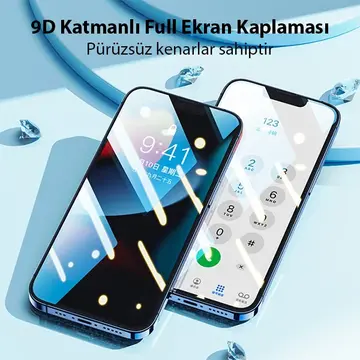 Ally iPhone 14 Plus 6.7 Full Glue-Tempered Cam Ekran Koruyucu