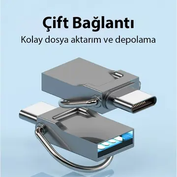 ALLY 64GB Type-c Usb Otg Flash Bellek - USB 2.0 100MB/S Flash Disk
