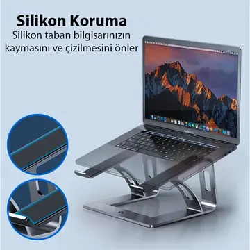 ALLY MC LS653 Premium Ergonomik Alüminyum Laptop-Bilgisayar Standı