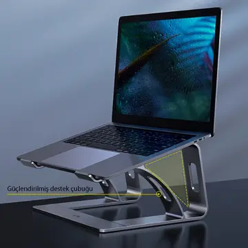ALLY MC LS653 Premium Ergonomik Alüminyum Laptop-Bilgisayar Standı