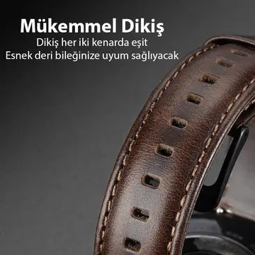 Dux Ducis Apple Watch 38/40/41MM için Business Deri Kayış Kordon