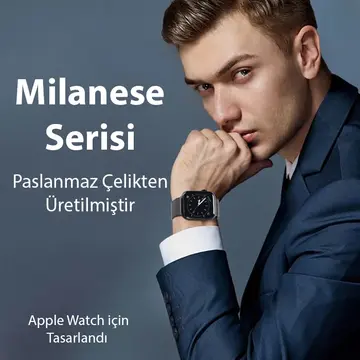 Dux Ducis Apple Watch 38/40/41MM için Milanese Premium Milano Loop Kayış Kordon