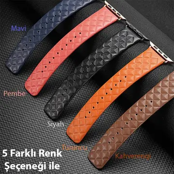 Dux Ducis Apple Watch 42/44/45MM için Enland Serisi Premium Deri Kayış Kordon