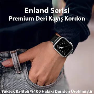 Dux Ducis Apple Watch 38/40/41MM için Enland Serisi Premium Deri Kayış Kordon