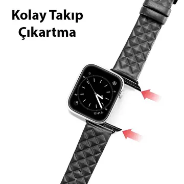 Dux Ducis Apple Watch 38/40/41MM için Enland Serisi Premium Deri Kayış Kordon