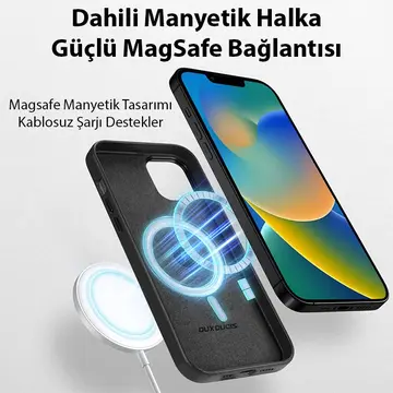 Dux Ducis Grit Series iPhone 14 6.1inç Premium MagSafe Uyumlu Kılıf