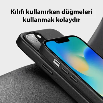 Dux Ducis Grit Series iPhone 14 6.1inç Premium MagSafe Uyumlu Kılıf
