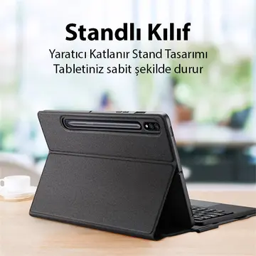 Dux Ducis SM Galaxy Tab S8/S7 Bluetooth Klavye Touchpad Kılıf X700-X706-T870-T875-T876B