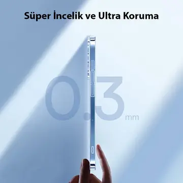 Baseus Crystal iPhone 14 Pro Max 6.7 Ultra-Thin Silikon Kılıf + Tempered Ekran Koruyucu Set