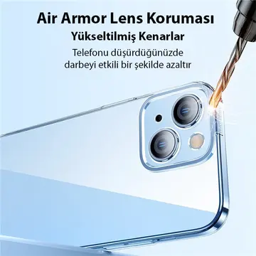 Baseus Crystal iPhone 14 Plus 6.7 Ultra-Thin Silikon Kılıf + Tempered Ekran Koruyucu Set
