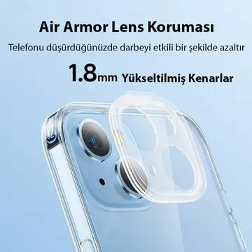 Baseus Illusion Series iPhone 14 Plus 6.7 Silikon Kılıf + Tempered Ekran Koruyucu + 4x Kamera Koruyu