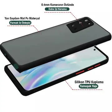 Samsung Galaxy Note 20 Pro Kamera Lens Korumalı Kılıf Premium Silikon Kılıf