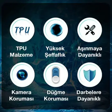 Ally iPhone 12 Pro 6.1inç Kılıf Kamera Korumalı Ultra İnce Şeffaf Silikon Kılıf